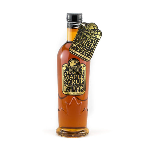 bourbon barrel aged maple syrup | smugglers' notch distillery
