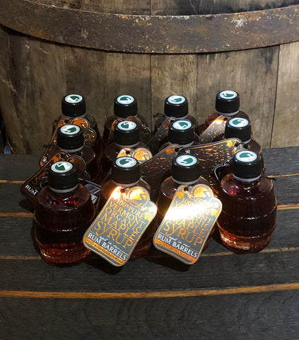 Rum-Barrel Aged Maple Syrup 12-Pack of 100mL Bottles